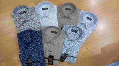 7 Farklı Desenli Slim Fit Dar Kesim Gömlek